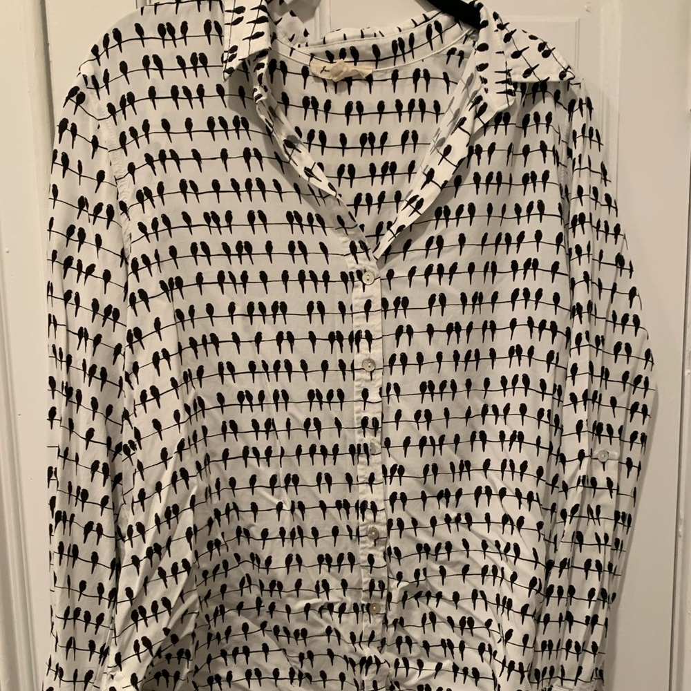 Bird button down shirt